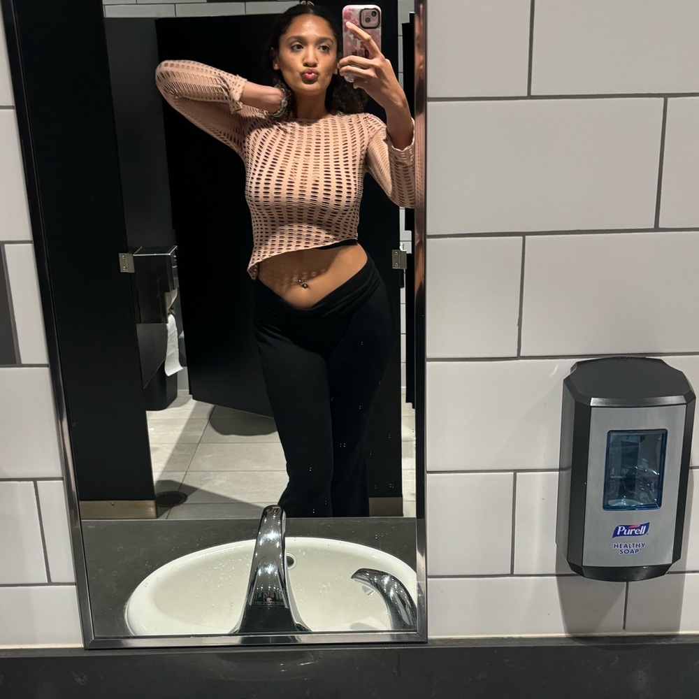 See through long sleeve